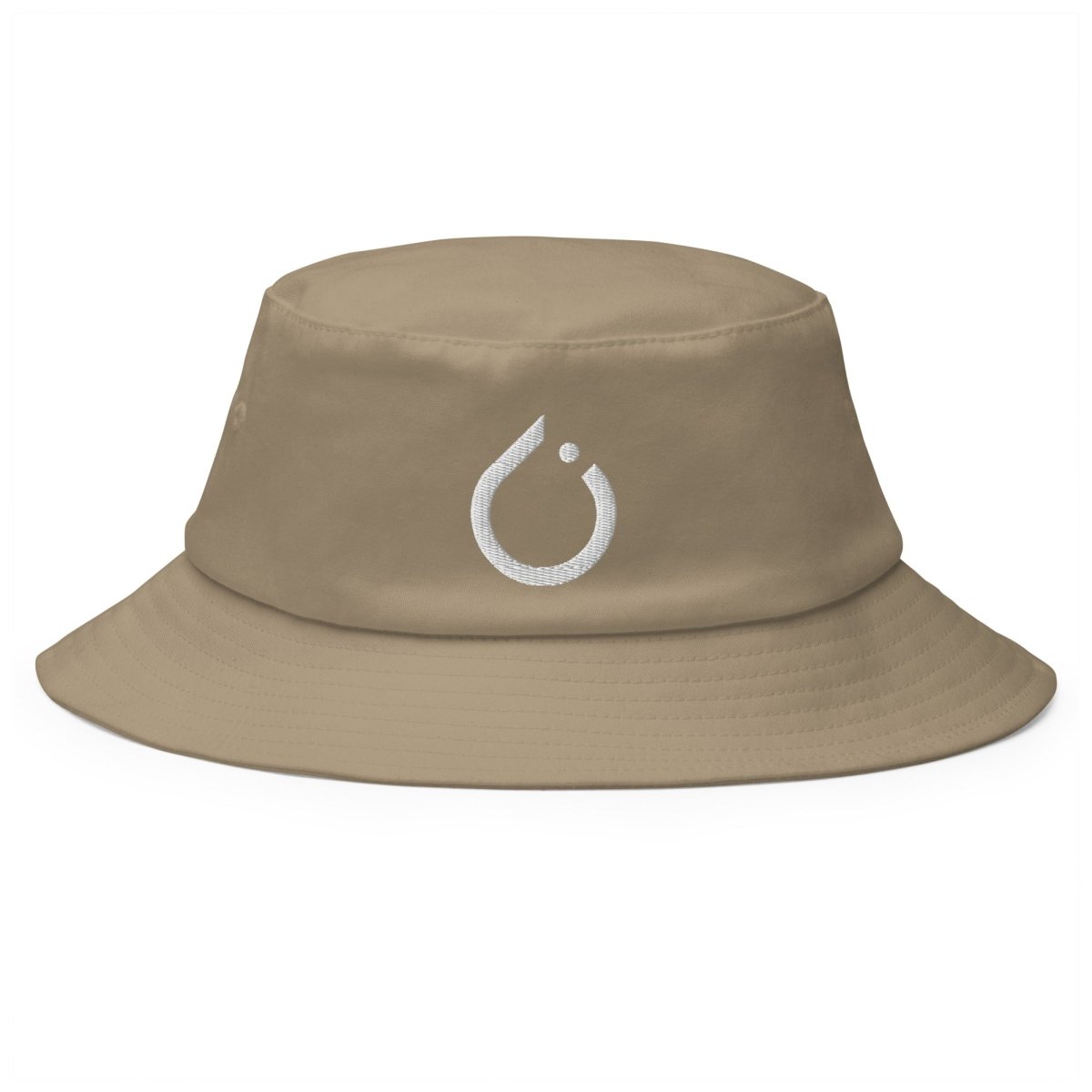 PyTorch White Icon Embroidered Bucket Hat - Khaki - AI Store