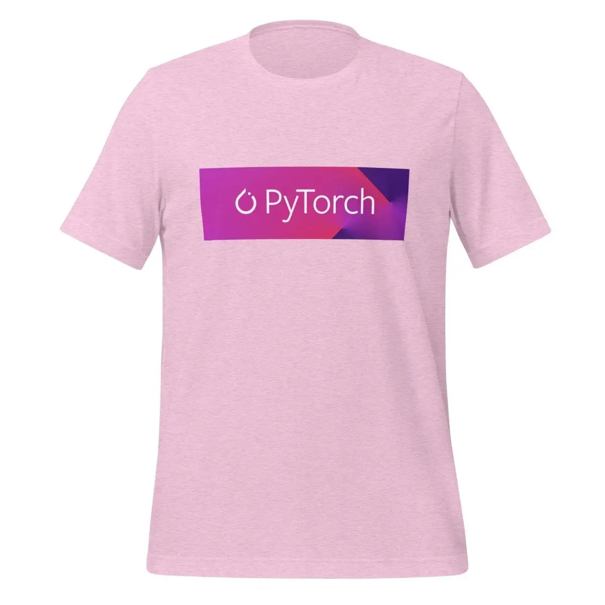 PyTorch White Logo Box T-Shirt (unisex) - Heather Prism Lilac / M