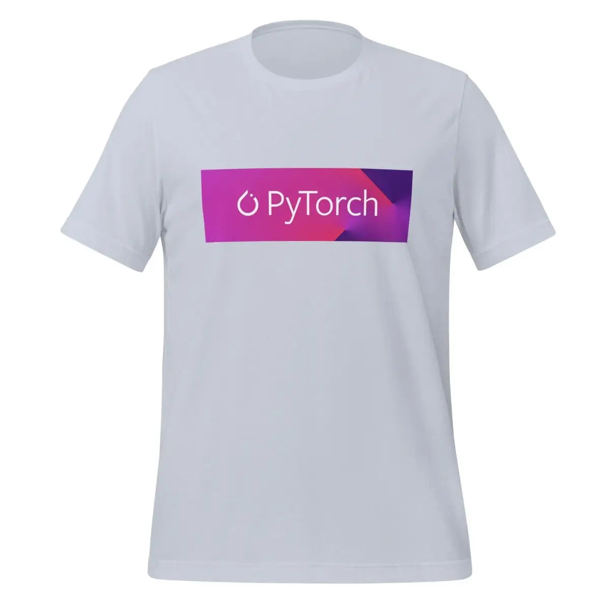 PyTorch White Logo Box T-Shirt (unisex) - Light Blue / M