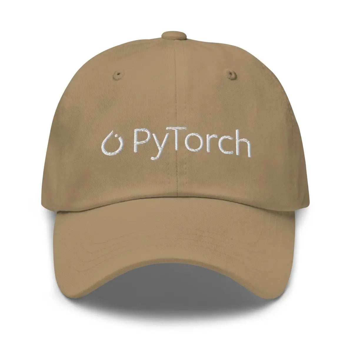 PyTorch White Logo Cap - Khaki