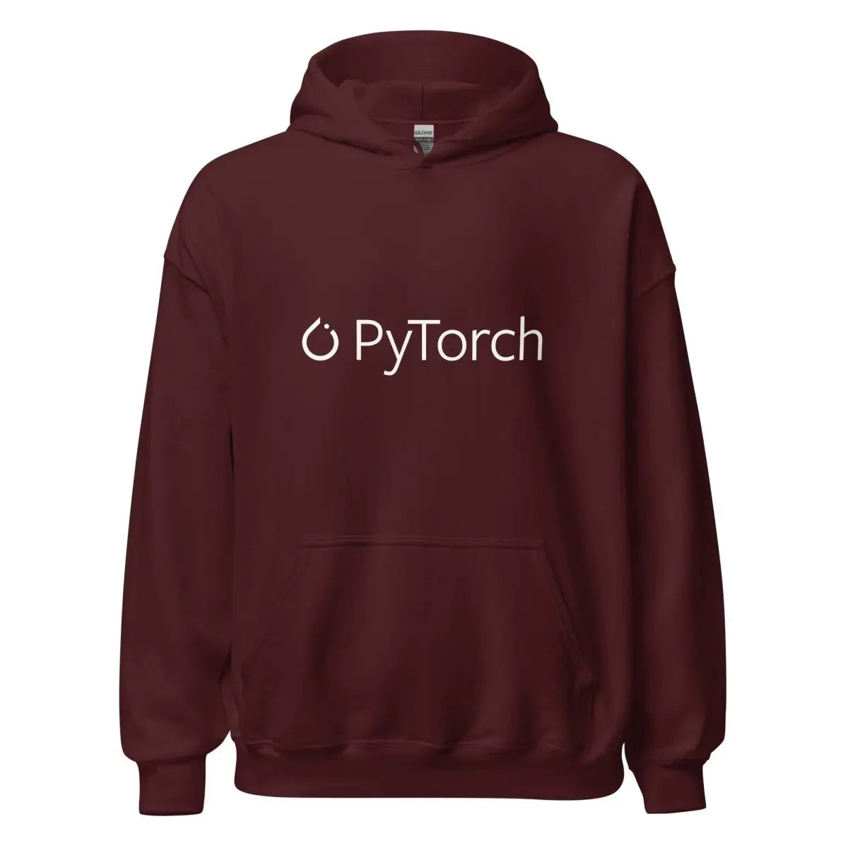 PyTorch White Logo Hoodie (unisex) - Maroon / M