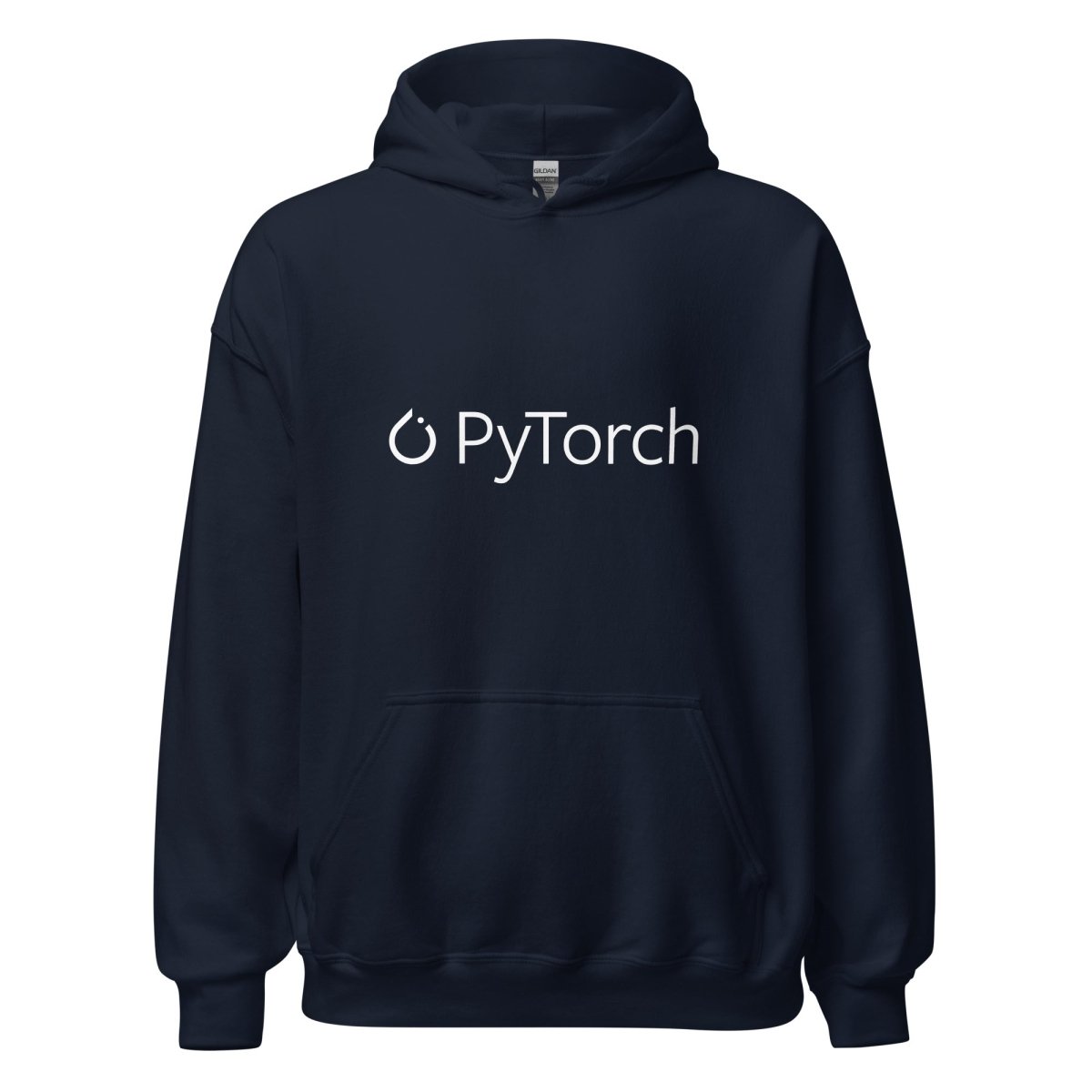 PyTorch White Logo Hoodie (unisex) - Navy - AI Store