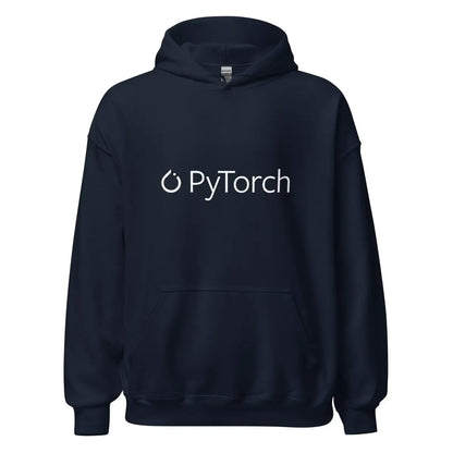 PyTorch White Logo Hoodie (unisex) - Navy / M