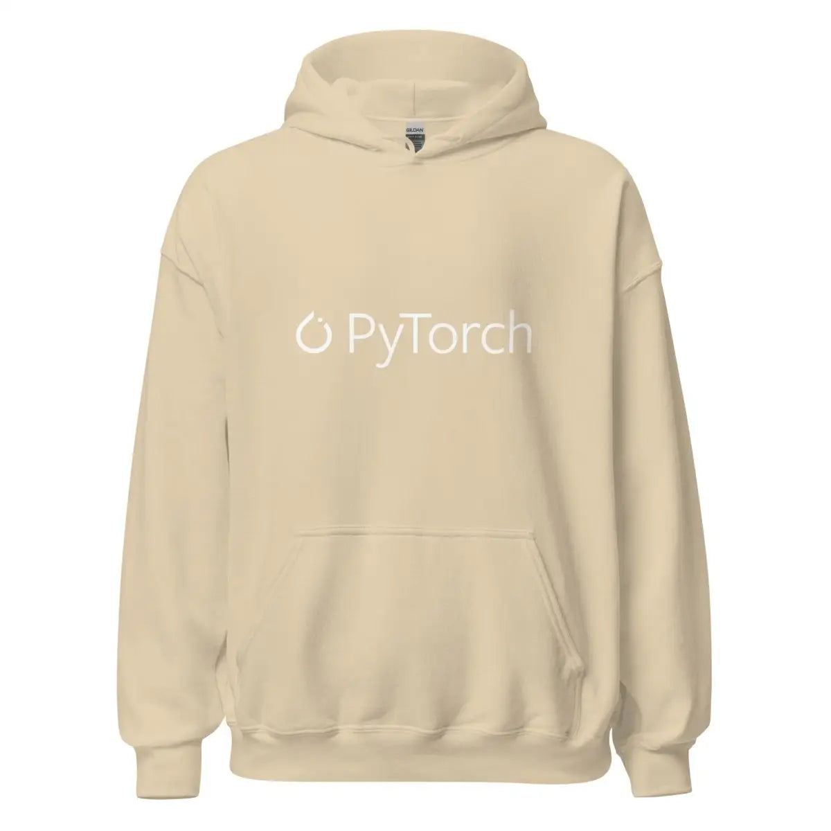 PyTorch White Logo Hoodie (unisex) - Sand / M