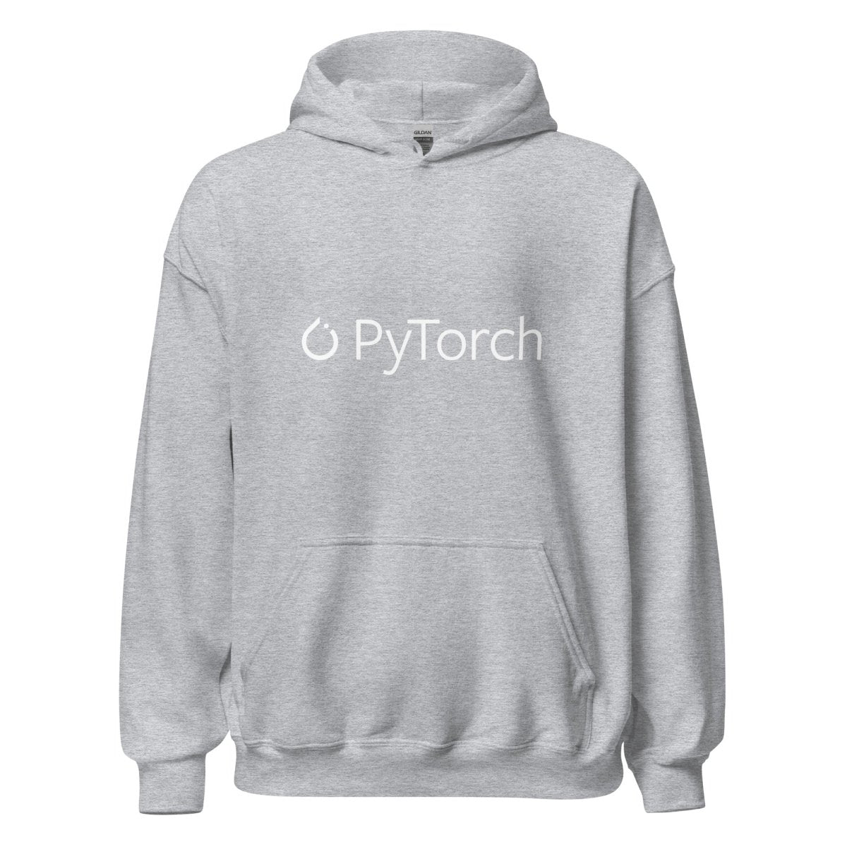 PyTorch White Logo Hoodie (unisex) - Sport Grey - AI Store