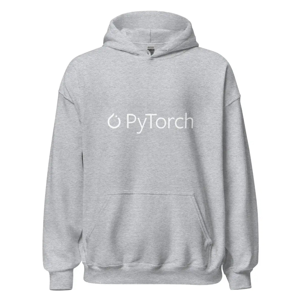 PyTorch White Logo Hoodie (unisex) - Sport Grey / M