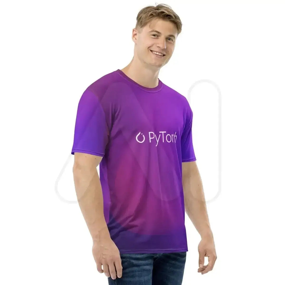 PyTorch White Logo T-Shirt (men)