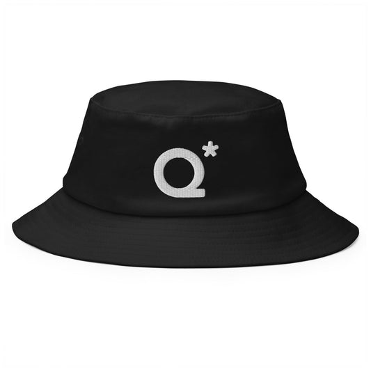 Q* (Q - Star) Embroidered Bucket Hat 1 - Black - AI Store