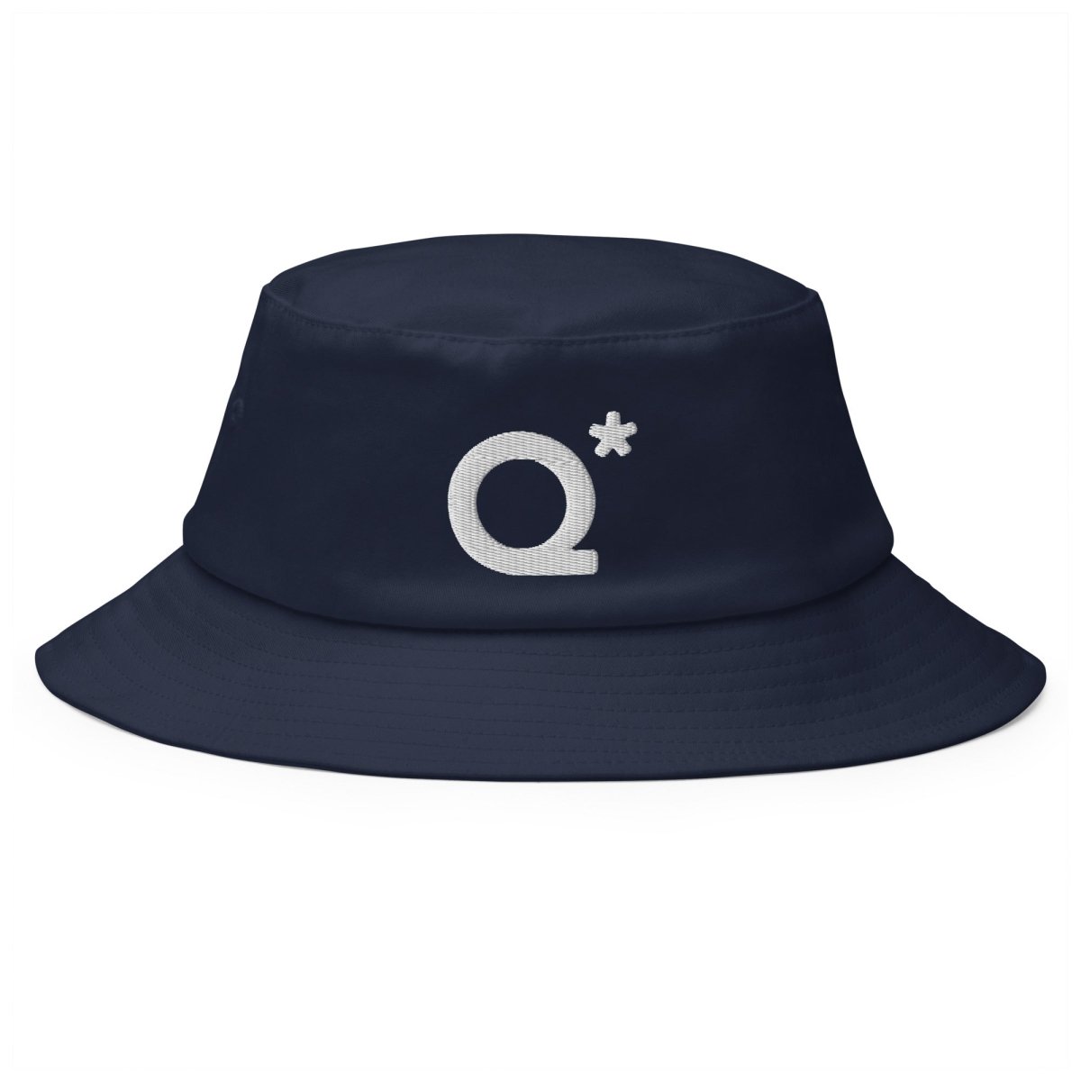 Q* (Q - Star) Embroidered Bucket Hat 1 - Navy - AI Store