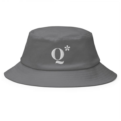 Q* (Q - Star) Embroidered Bucket Hat 3 - Grey - AI Store