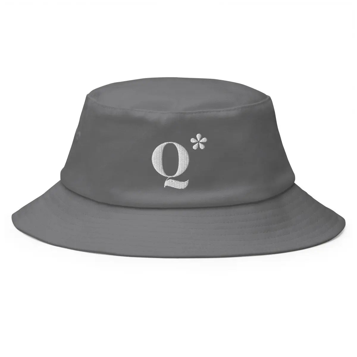 Q* (Q-Star) Embroidered Bucket Hat 3 - Grey