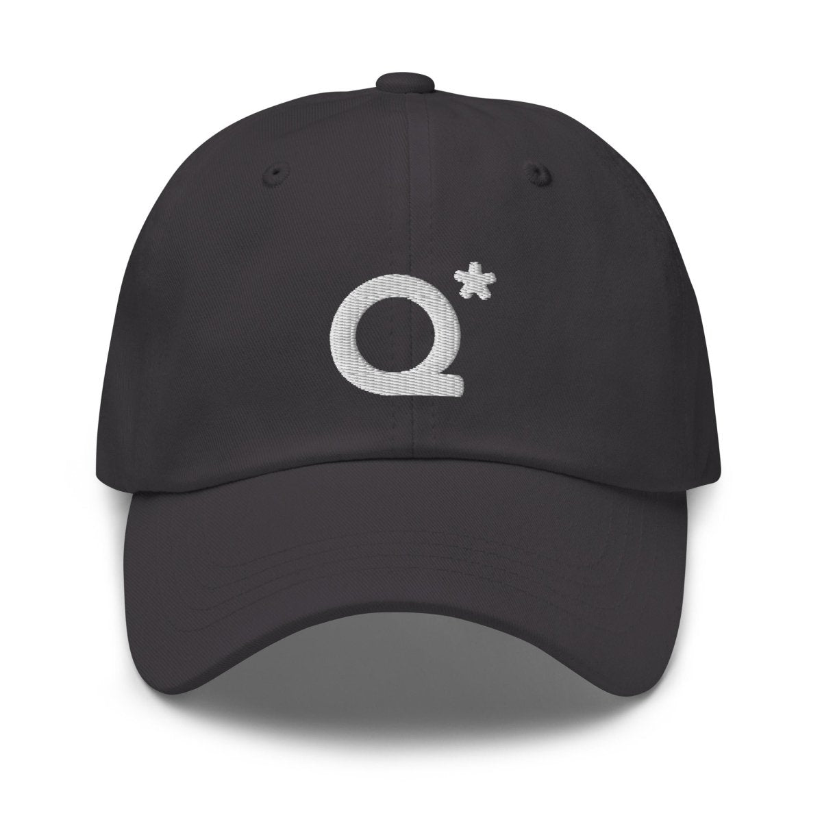 Q* (Q - Star) Embroidered Cap 1 - Dark Grey - AI Store