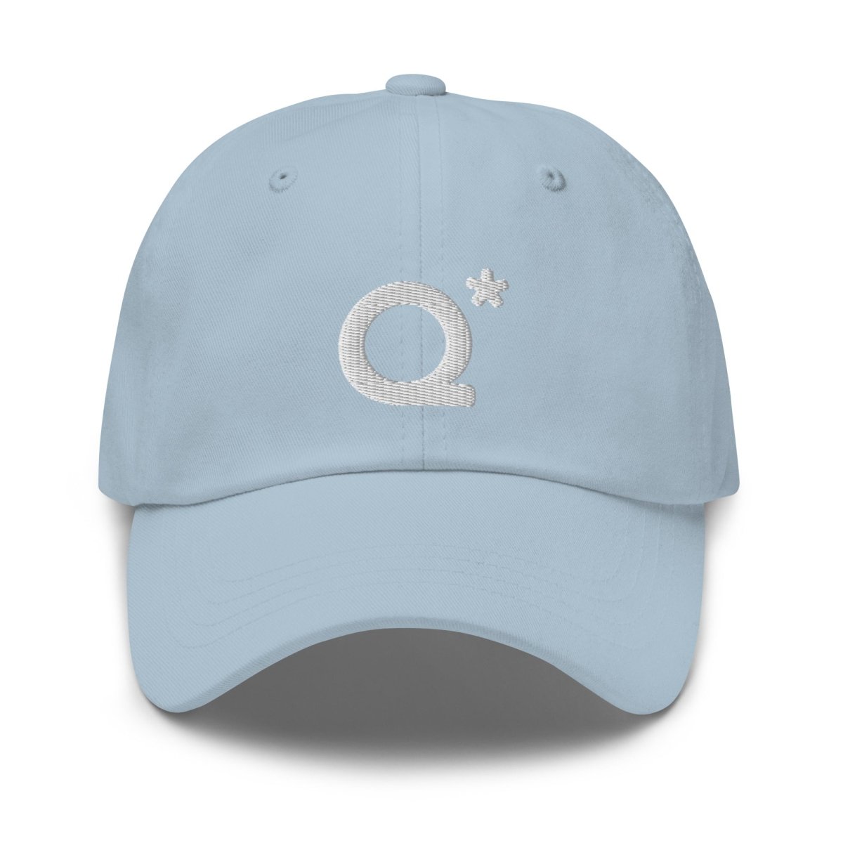 Q* (Q - Star) Embroidered Cap 1 - Light Blue - AI Store
