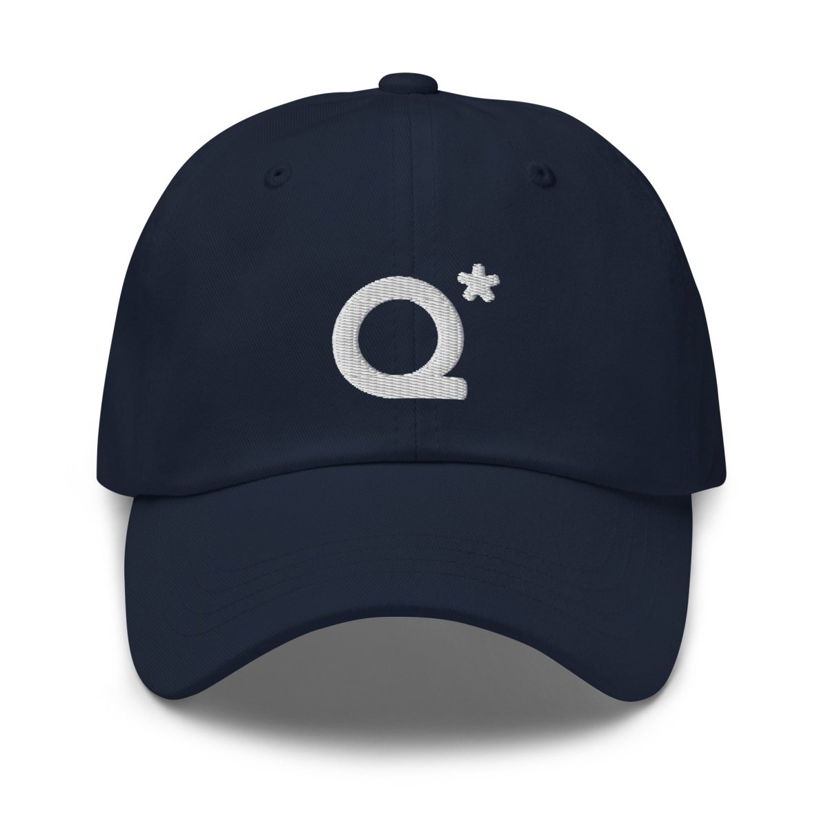 Q* (Q - Star) Embroidered Cap 1 - Navy - AI Store