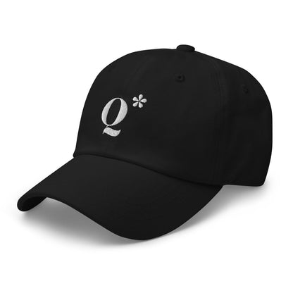 Q* (Q - Star) Embroidered Cap 3 - Black - AI Store