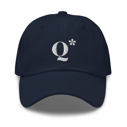 Q* (Q - Star) Embroidered Cap 3 - Navy - AI Store