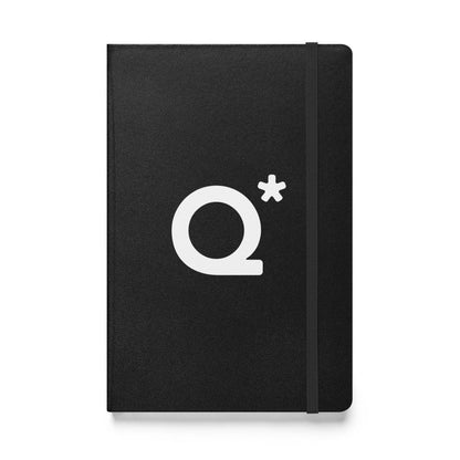 Q* (Q - Star) Hardcover Bound Notebook 1 - Black - AI Store