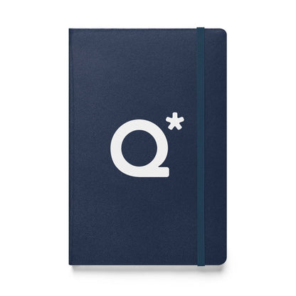 Q* (Q - Star) Hardcover Bound Notebook 1 - Navy - AI Store