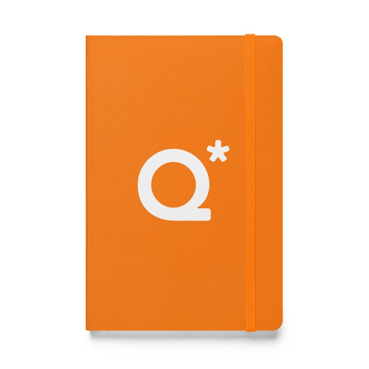 Q* (Q - Star) Hardcover Bound Notebook 1 - Orange - AI Store