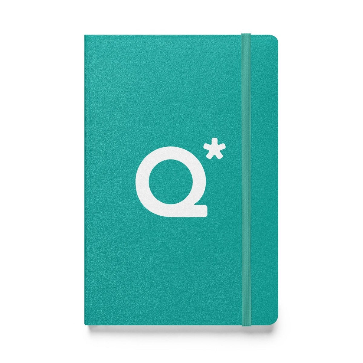 Q* (Q - Star) Hardcover Bound Notebook 1 - Turquoise - AI Store