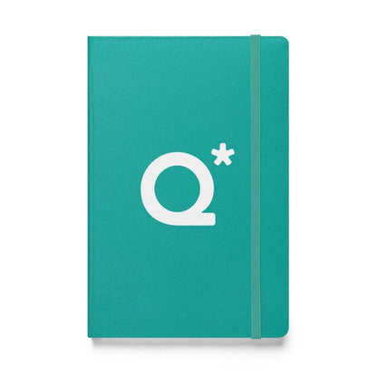 The Q* (q-star) Hardcover Bound Notebook 1 Turquoise.