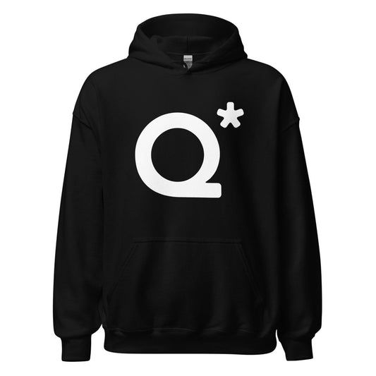 Q* (Q - Star) Hoodie 1 (unisex) - Black - AI Store