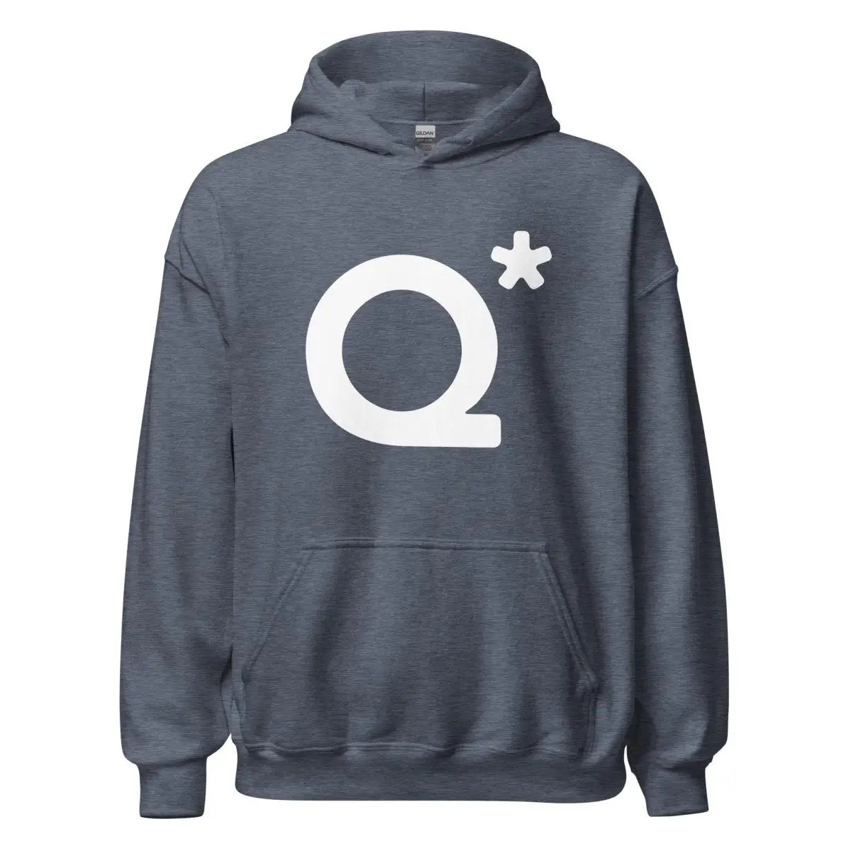 Q* (Q-Star) Hoodie 1 (unisex) - Heather Sport Dark Navy / M