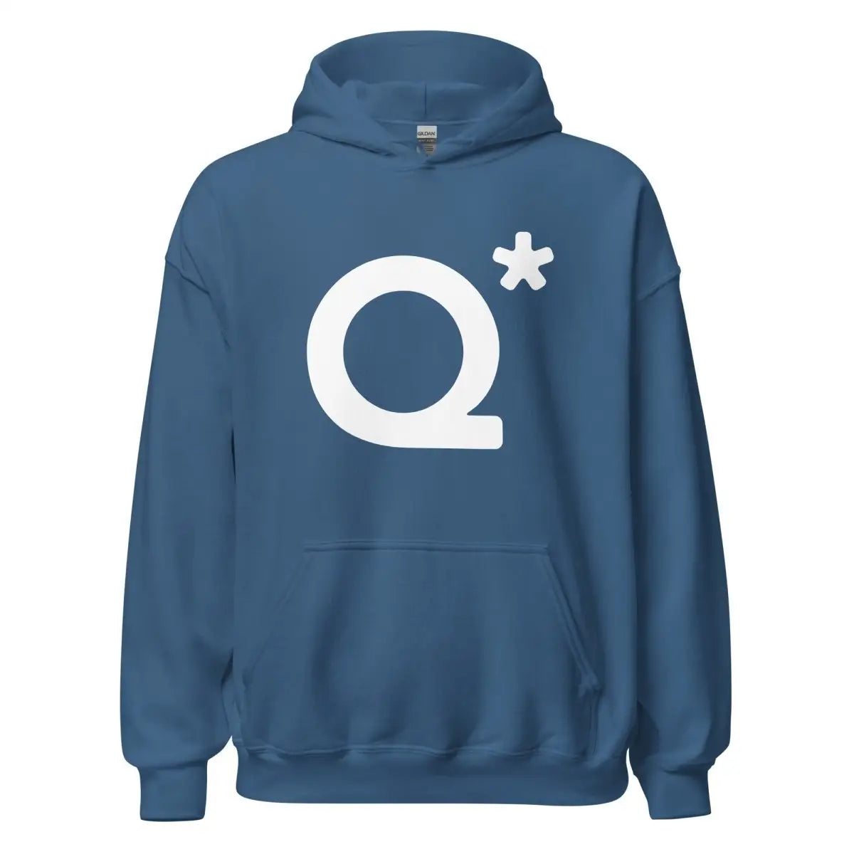 Q* (Q-Star) Hoodie 1 (unisex) - Indigo Blue / M