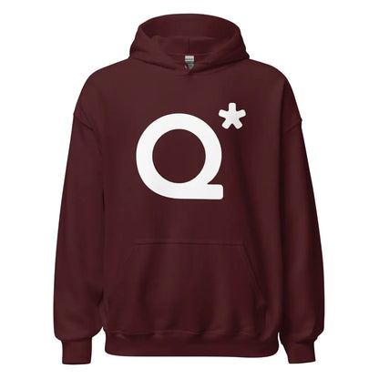 Q* (Q-Star) Hoodie 1 (unisex) - Maroon / M