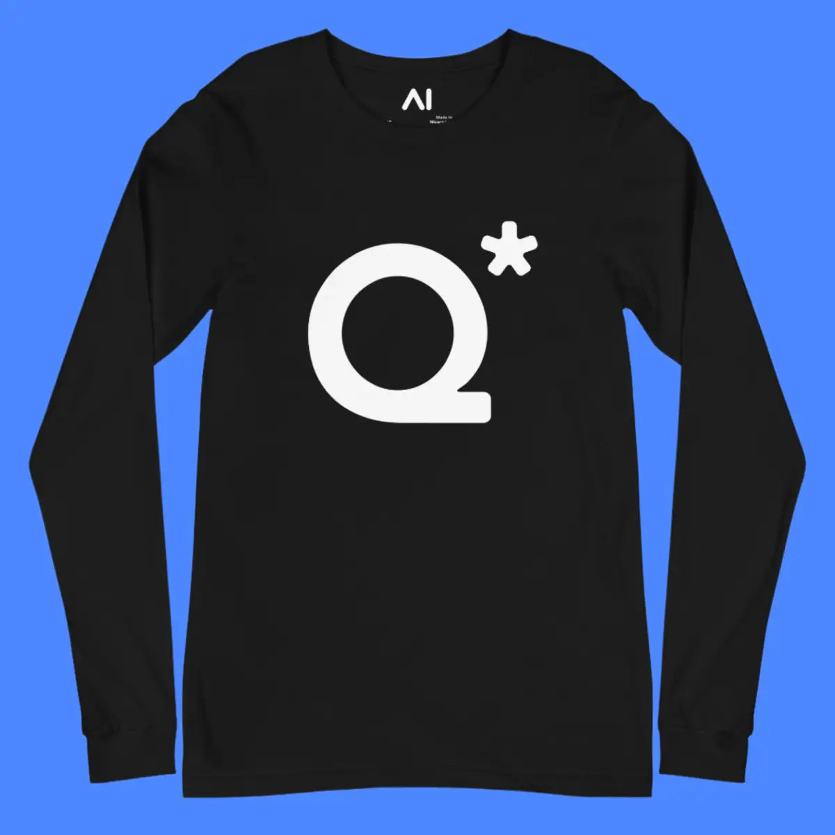 The Q* (q-star) Long Sleeve T-shirt (unisex).