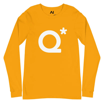 The Q* (q-star) Long Sleeve T-shirt (unisex) Gold / m.