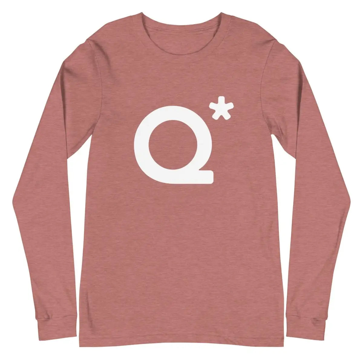 Q* (Q-Star) Long Sleeve T-Shirt (unisex) - Heather Mauve / M