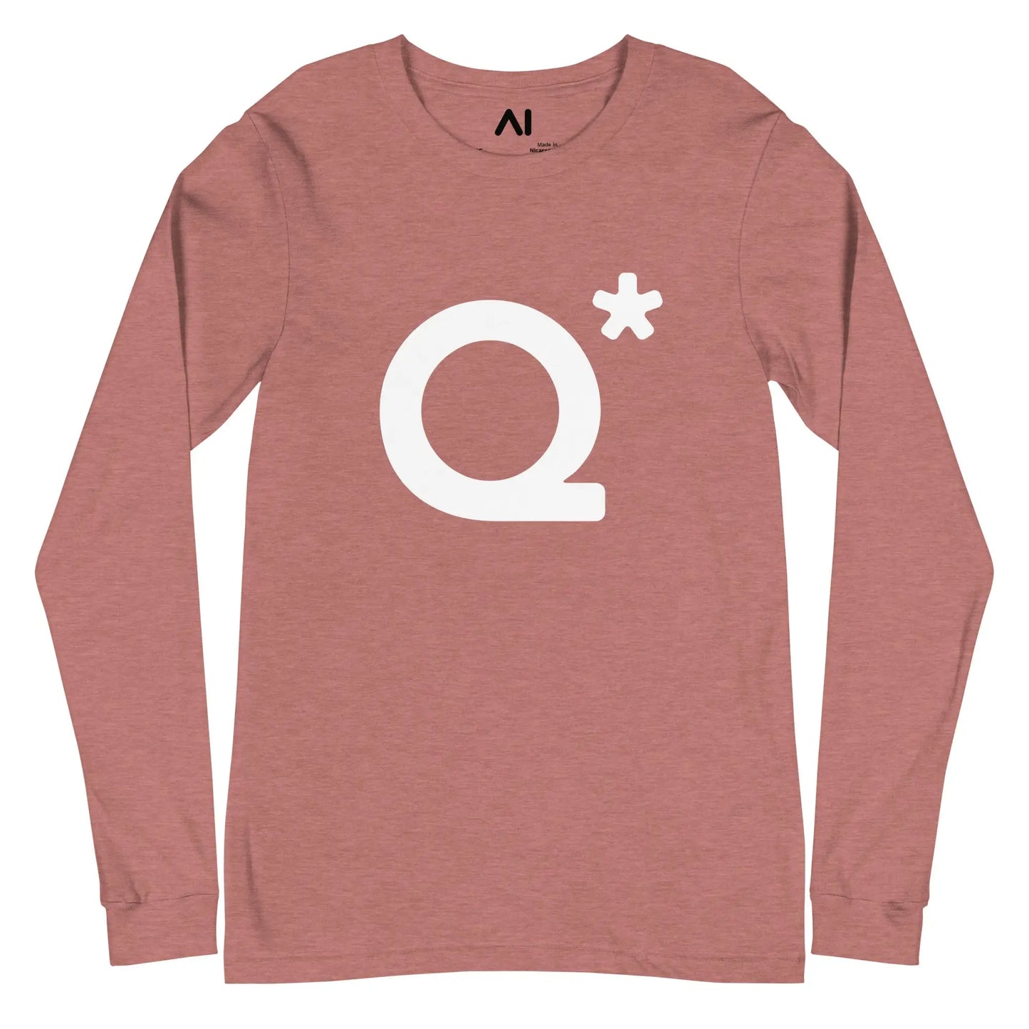 Q* (Q-Star) Long Sleeve T-Shirt (unisex) - Heather Mauve / M