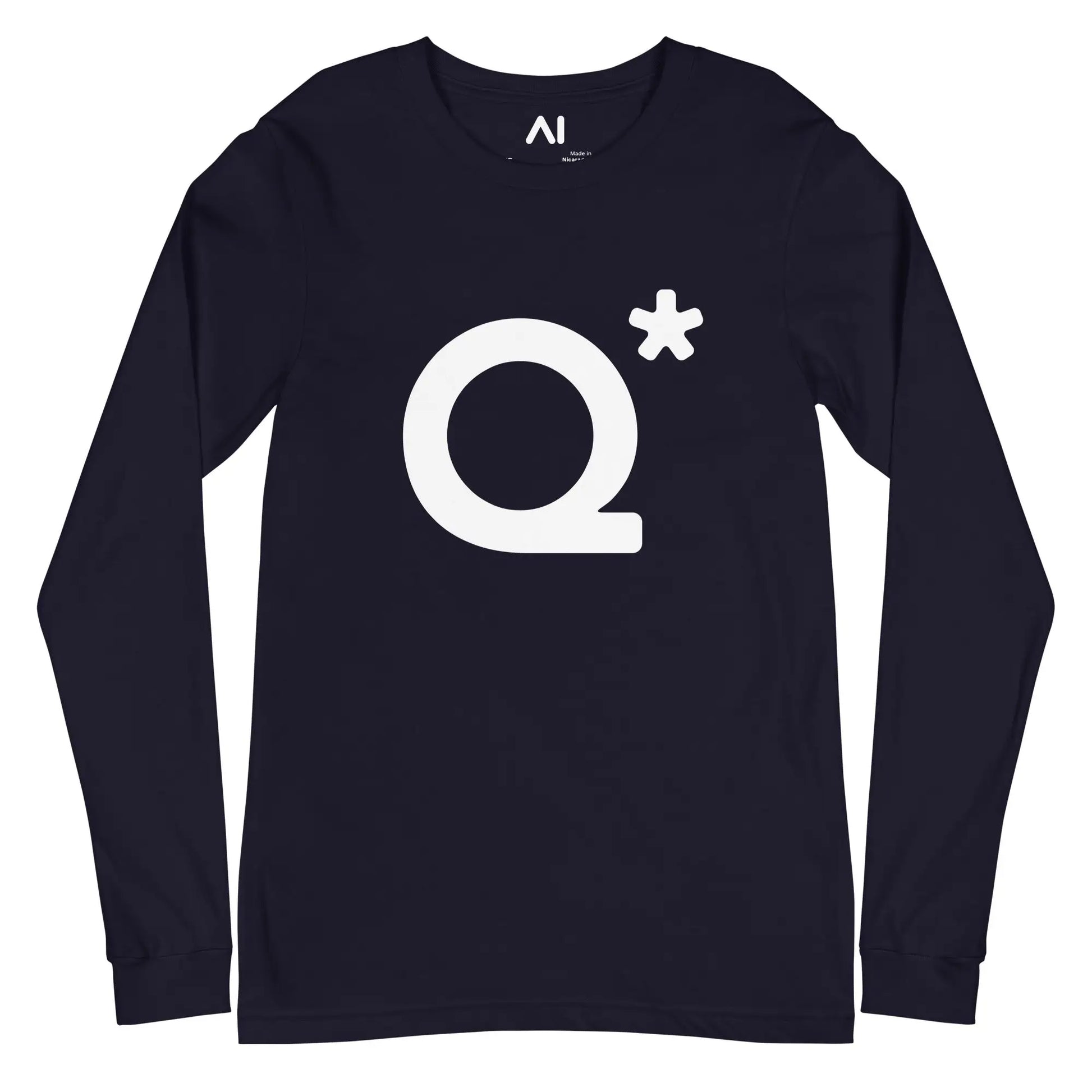 Q* (Q-Star) Long Sleeve T-Shirt (unisex) - Navy / M