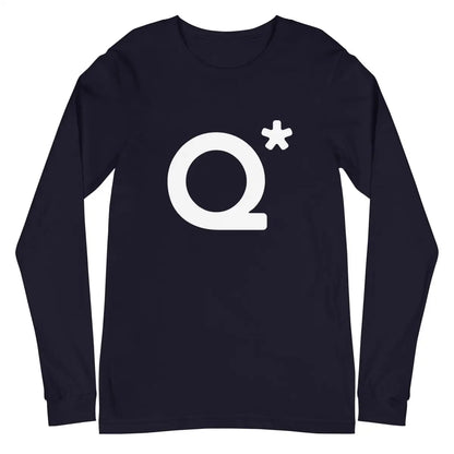 Q* (Q-Star) Long Sleeve T-Shirt (unisex) - Navy / M