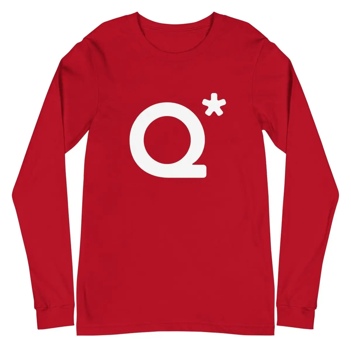 Q* (Q-Star) Long Sleeve T-Shirt (unisex) - Red / M