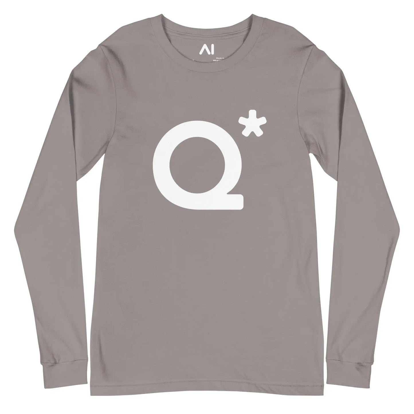 The Q* (q-star) Long Sleeve T-shirt (unisex) Storm / m.