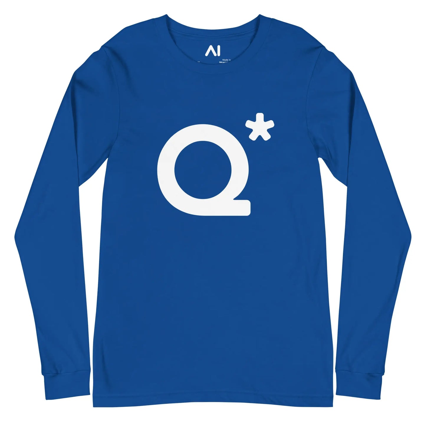 The Q* (q-star) Long Sleeve T-shirt (unisex) True Royal / m.