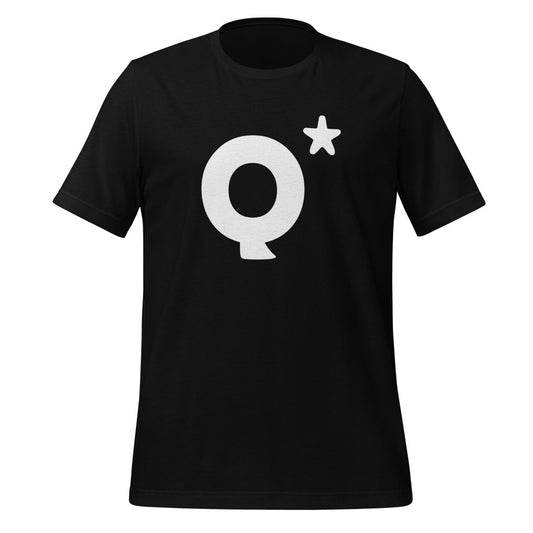 Q* (Q - Star) T - Shirt 2 (unisex) - Black - AI Store