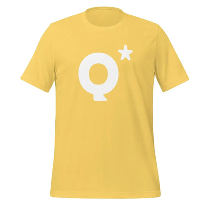 The Q* (q-star) T-shirt 2 (unisex) Yellow / m.