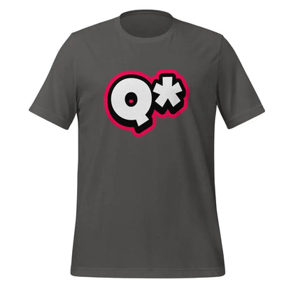 Q* (Q-Star) T-Shirt 7 (unisex) - Asphalt / M