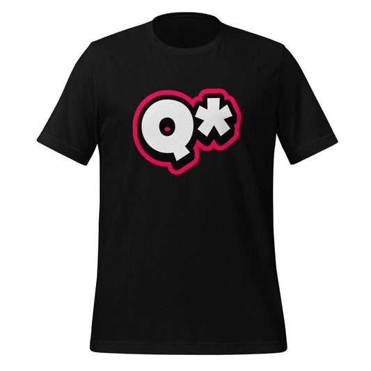 Q* (Q - Star) T-Shirt 7 (unisex) - Black - AI Store