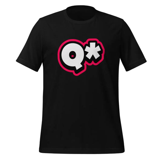 The Q* (q-star) T-shirt 7 (unisex) Black / m.