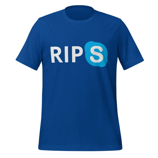 The R.i.p. Skype T-shirt (unisex) True Royal / s.