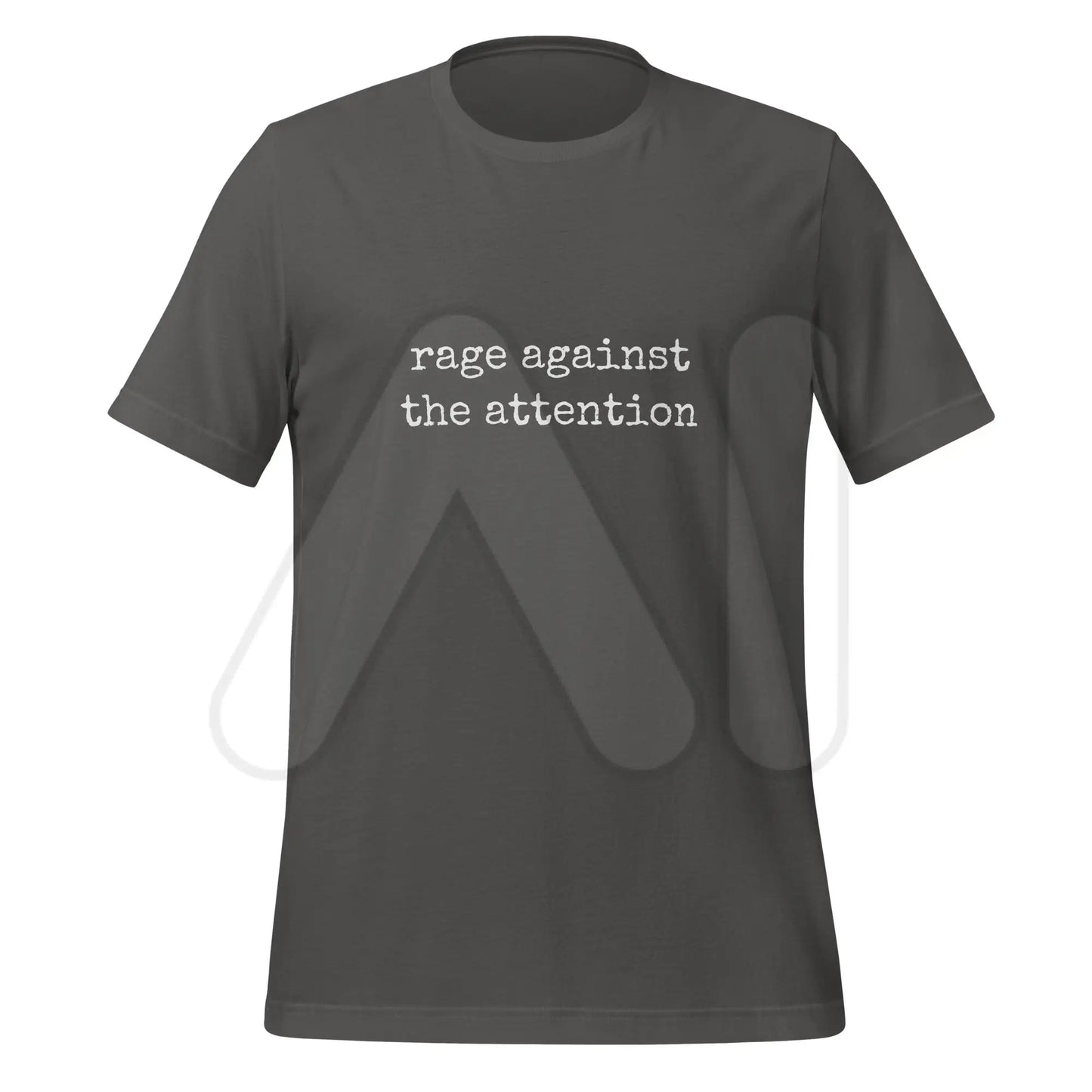 rage against the attention T-Shirt (unisex) - Asphalt / S