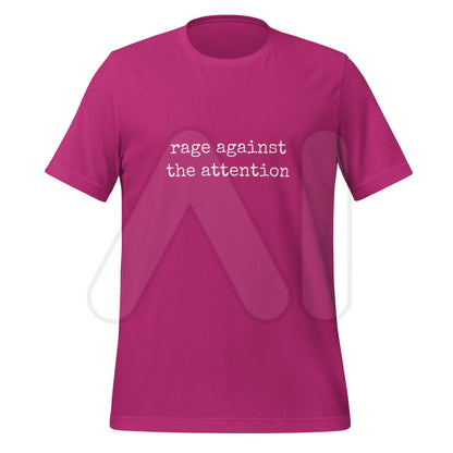 rage against the attention T-Shirt (unisex) - Berry / M