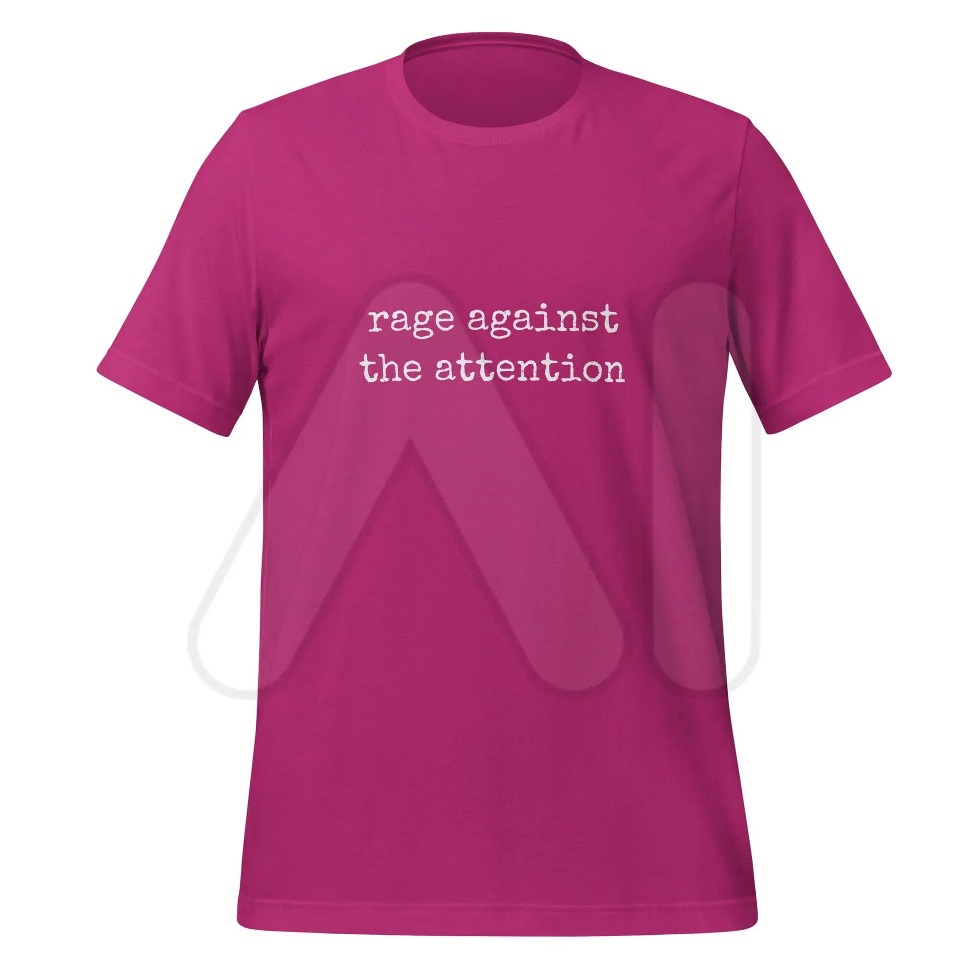 rage against the attention T-Shirt (unisex) - Berry / S