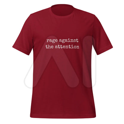 rage against the attention T-Shirt (unisex) - Cardinal / M