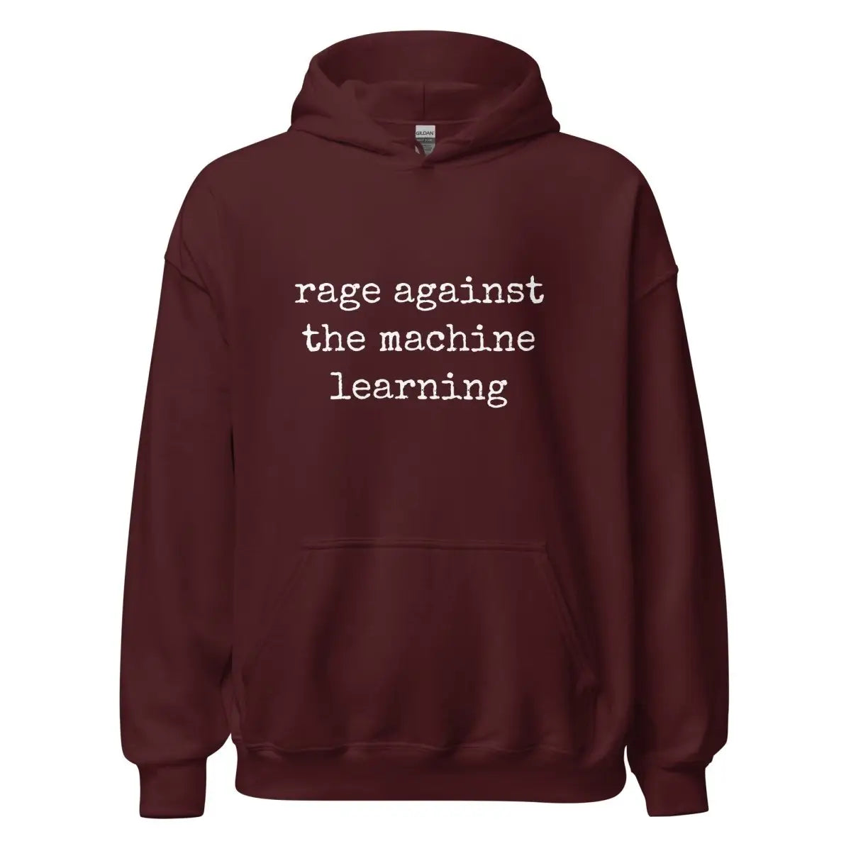 rage against the machine learning Hoodie (unisex) - Maroon / M