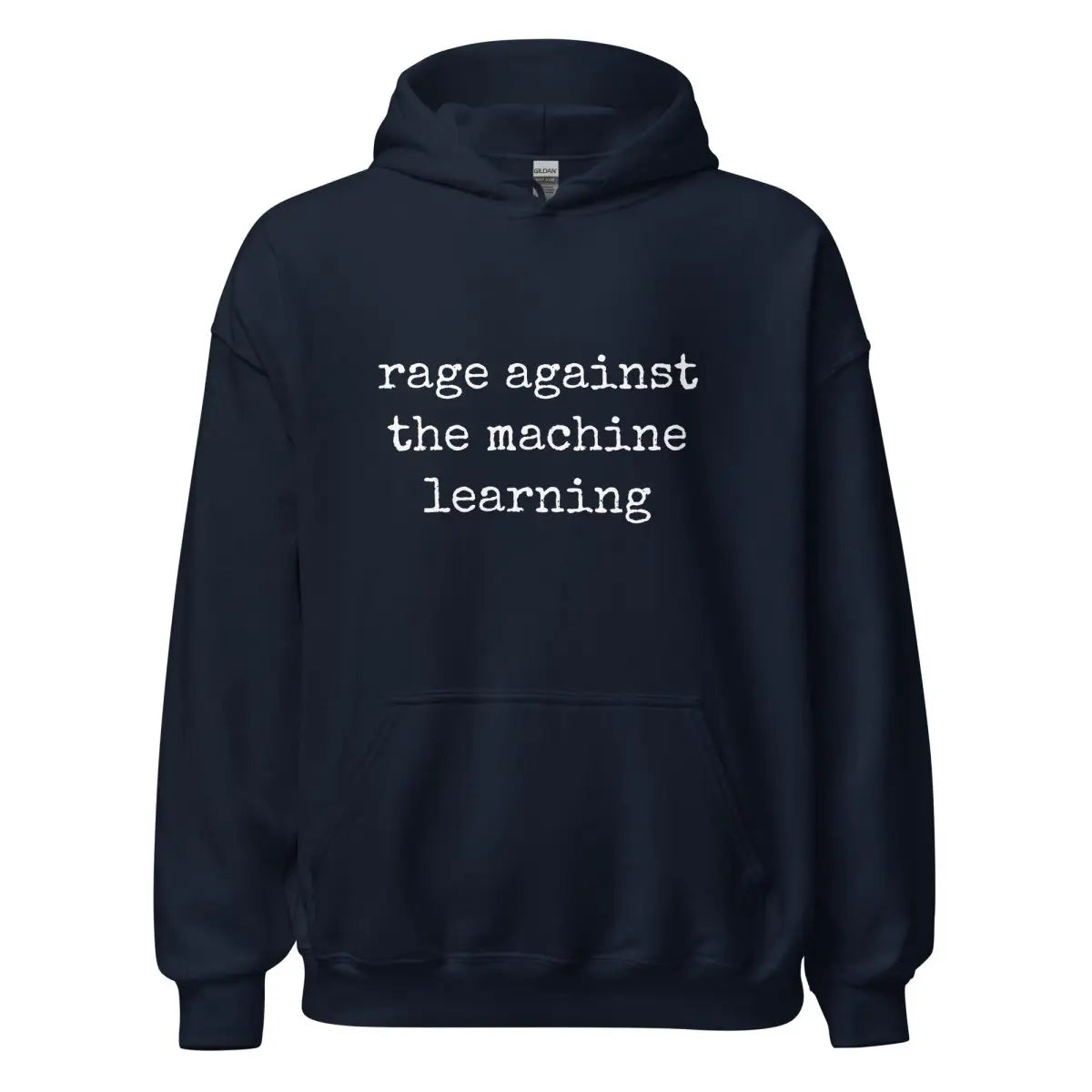 rage against the machine learning Hoodie (unisex) - Navy / M